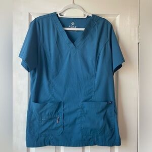 Adar Scrub Set - Dark Blue, Zipper pockets, Women’s size Large, Jogger Pants